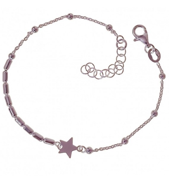 Pulsera combinada toneles estrella