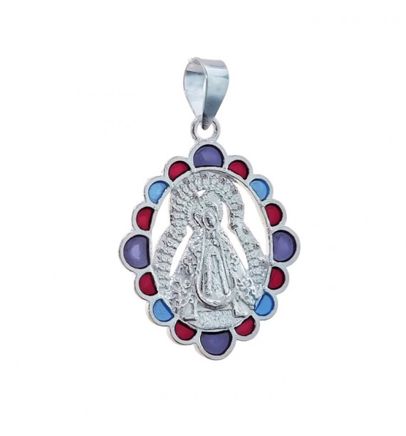 Colgante Virgen de la Soledad esmalte
