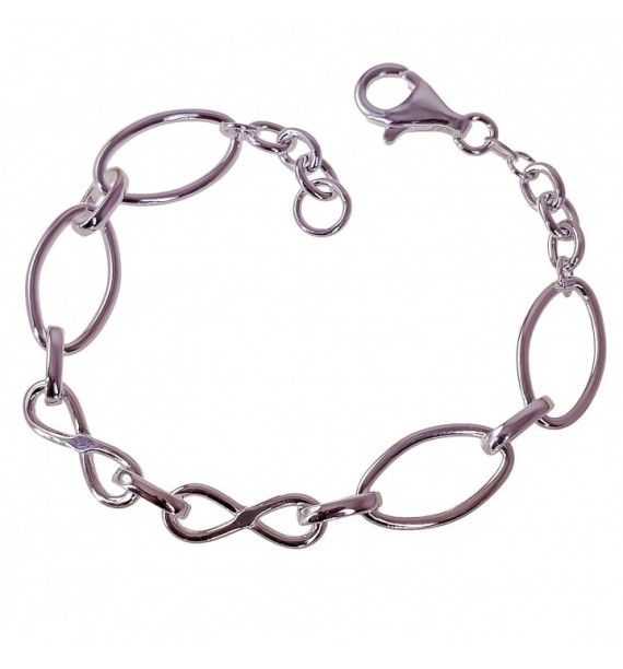 Pulsera asas huecas infinito