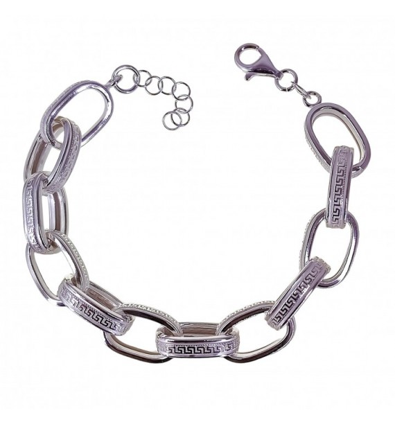 Pulsera asas huecas greca