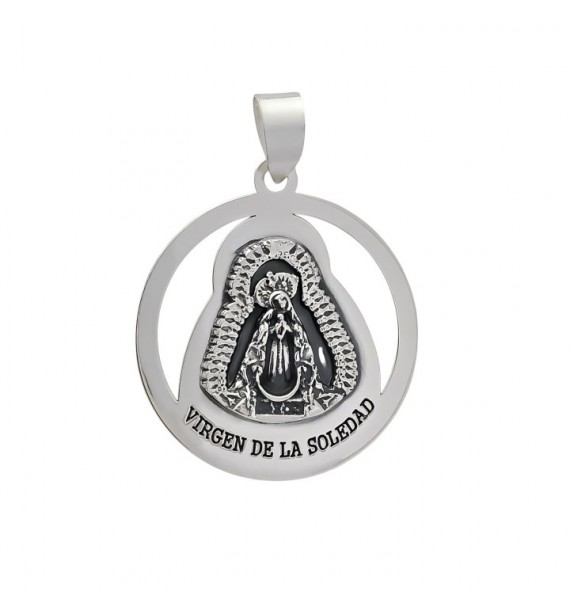 Colgante medalla Virgen de la Soledad
