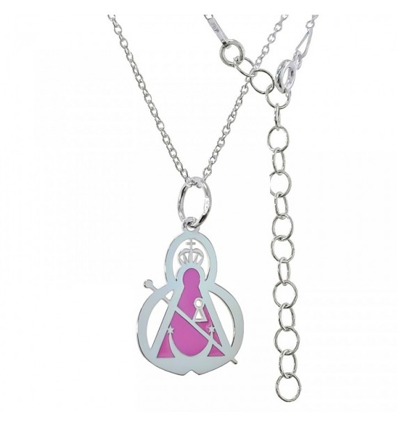 Gargantilla Virgen de la Cabeza esmalte