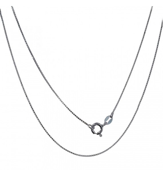 Cadena 40 cm veneciana rodiada