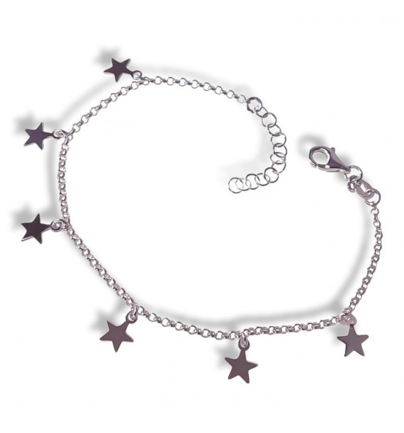 Pulsera estrellas cadena rolo