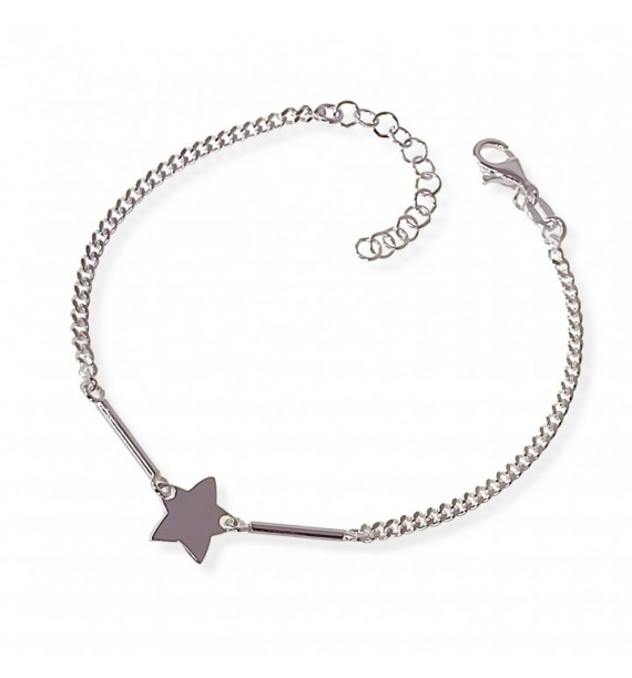 Pulsera estrella cadena barbada