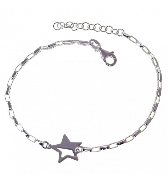 Pulsera estrella cadena forzada