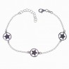 Pulsera rolo círculos estrella