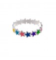 Sortija estrella multicolor