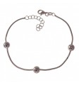 Pulsera cola de topo bolas