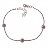 Pulsera cola de topo bolas