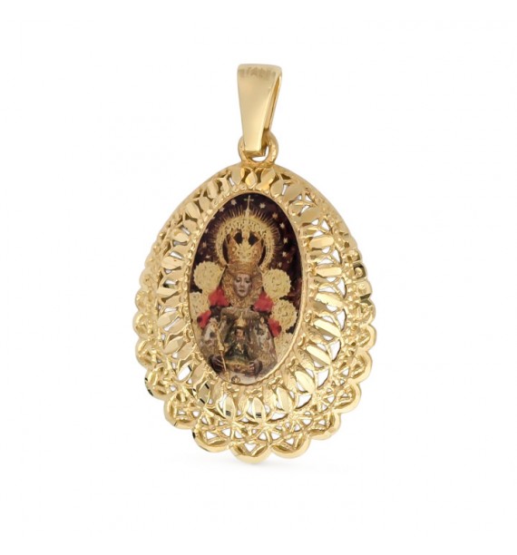 Medalla chapada Virgen del Rocío