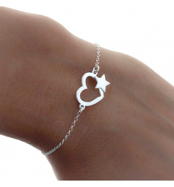 Pulsera corazón estrella