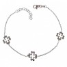 Pulsera rodio trébol