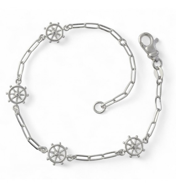 Pulsera forzada alargada timón