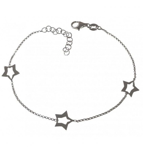 Pulsera rodio estrellas