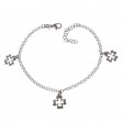 Pulsera rodio trébol