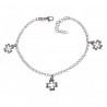 Pulsera rodio trébol