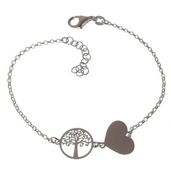 Pulsera  árbol de la vida , corazón