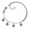 Pulsera bolas estrellas
