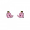 Pendiente infantil elefante corona