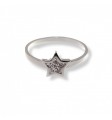 Sortija circonita estrella