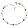 Pulsera infantil bolas turquesa