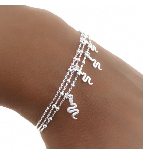 Pulsera serpientes colgando