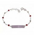 Esclava infantil piedra color coral