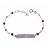 Esclava infantil piedra color coral