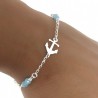 Pulsera ancla piedras 