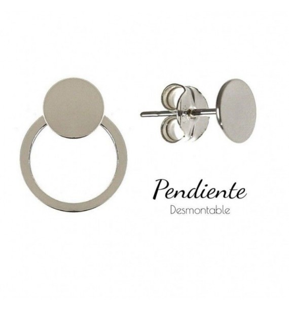 Pendiente aro desmontable disco