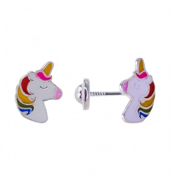 Pendiente infantil unicornio