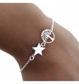 Pulsera árbol estrella