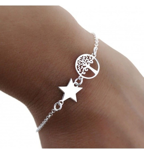 Pulsera árbol estrella