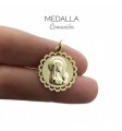 Medalla Virgen niña chapada