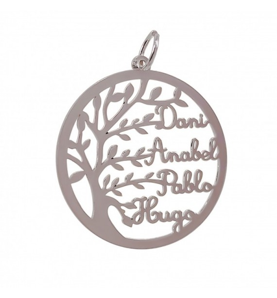 Colgante árbol de la vida nombres personalizados