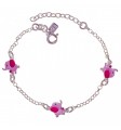 Pulsera infantil elefantes esmalte