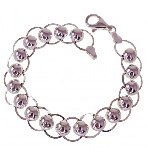 Pulsera asas plana bolas