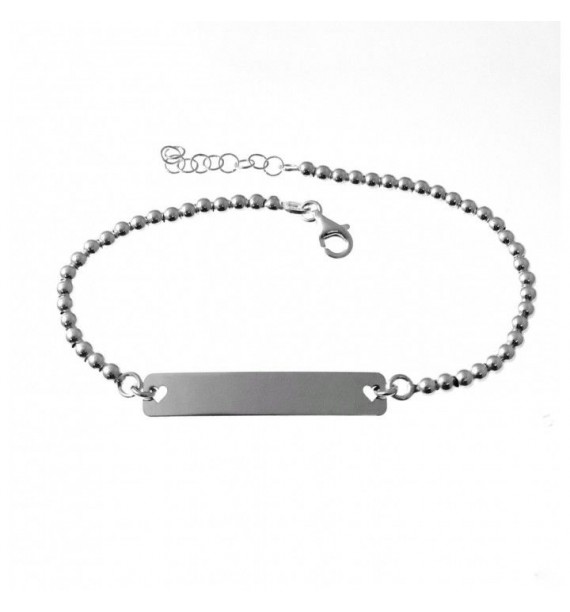 Pulsera bolas chapa
