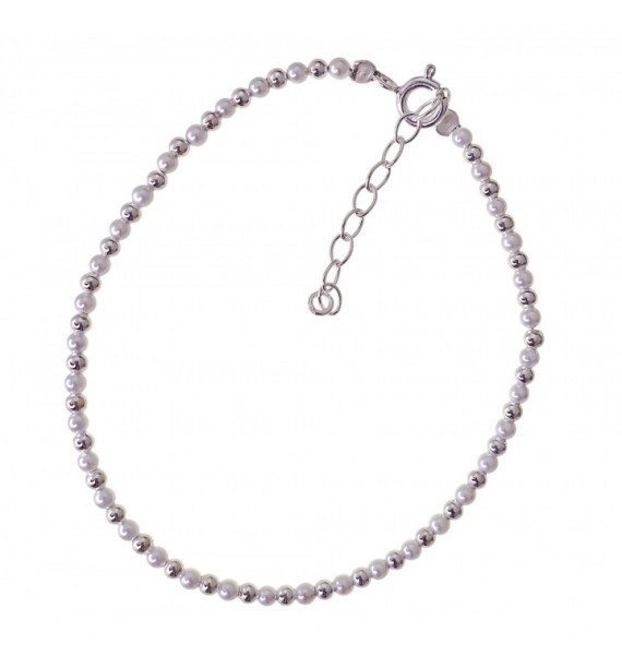 Pulsera bolas perla