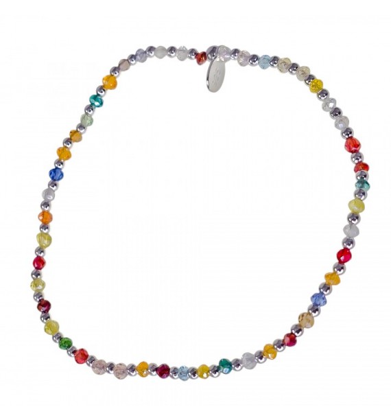 Pulsera elástica piedra color