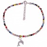 Pulsera piedra color delfín