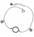 Pulsera rodio karma chatones