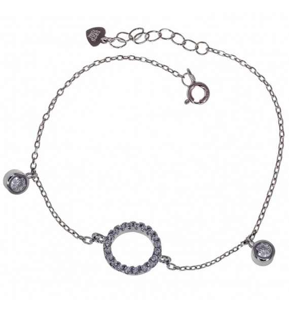Pulsera rodio karma chatones