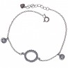 Pulsera rodio karma chatones