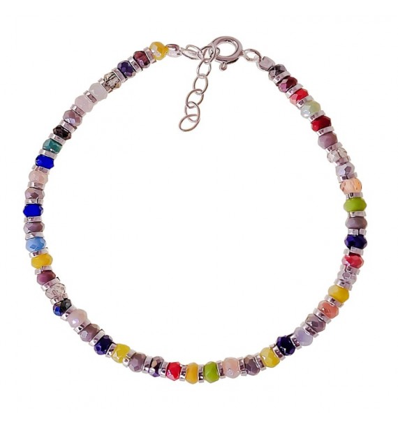 Pulsera piedra color entre piezas