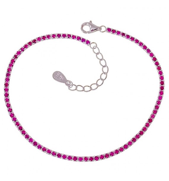 Pulsera circonitas rosas