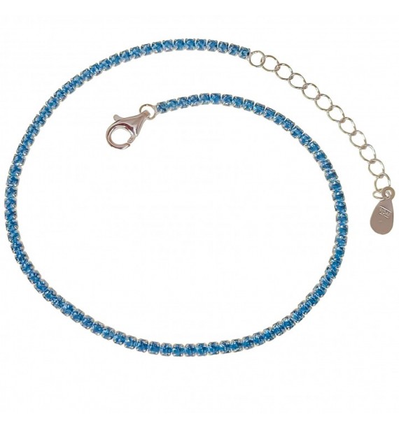 Pulsera circonitas agua marina
