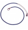 Pulsera circonitas azul marino