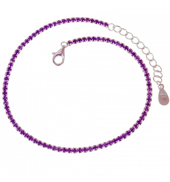 Pulsera circonitas lila